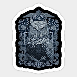 Folklore Owl Sticker